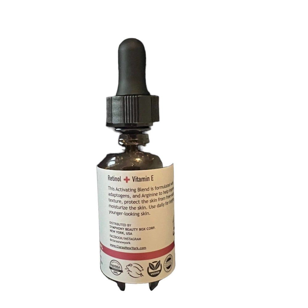 CLARA'S NEW YORK Face Serum Vitamin E RT Retinol Stimulating 1oz 30mL Full Size - Picture 6 of 7
